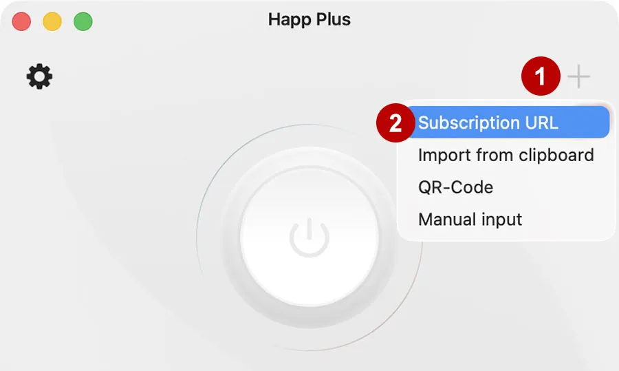 Add xVPN subscription to Happ on macOS